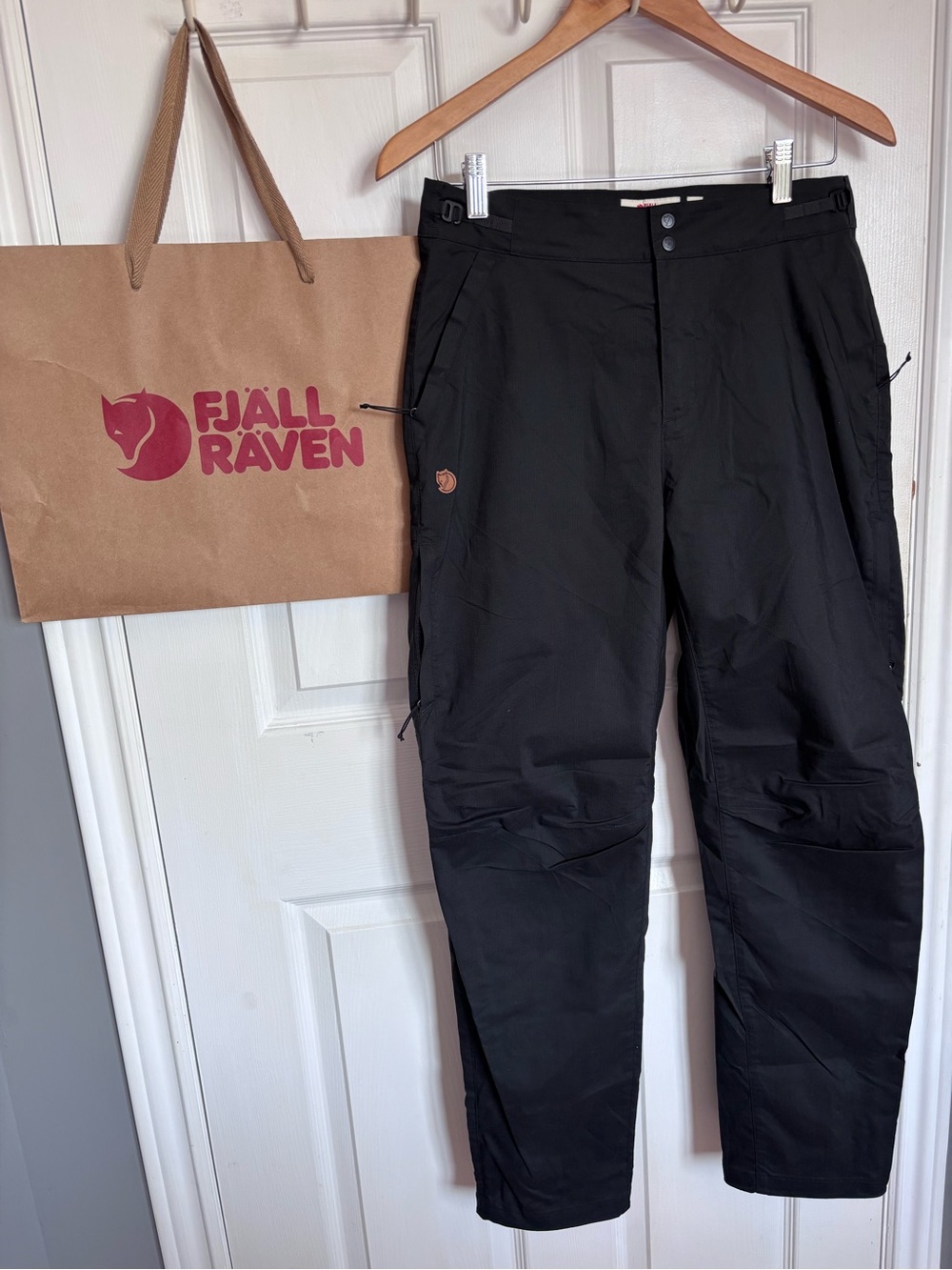 Fjallraven Abisko Hike Trousers Black Size 6 Short 30”